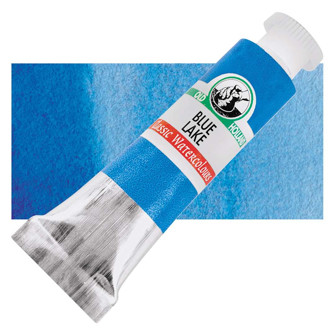 Open in modal - Old Holland Classic Artist Watercolor - Blue Lake, 6 ml tube and swatch