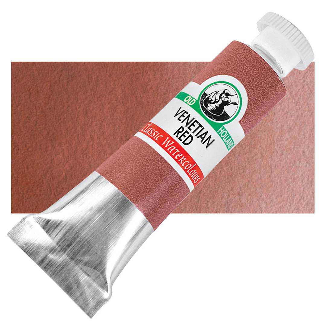 Open in modal - Old Holland Classic Artist Watercolor - Venetian Red, 6 ml tube and swatch
