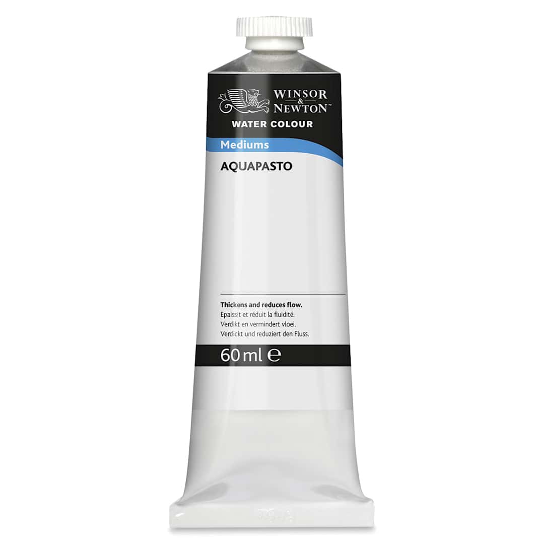 Open in modal - Winsor & Newton Aquapasto Medium - 60 ml tube shown upright
