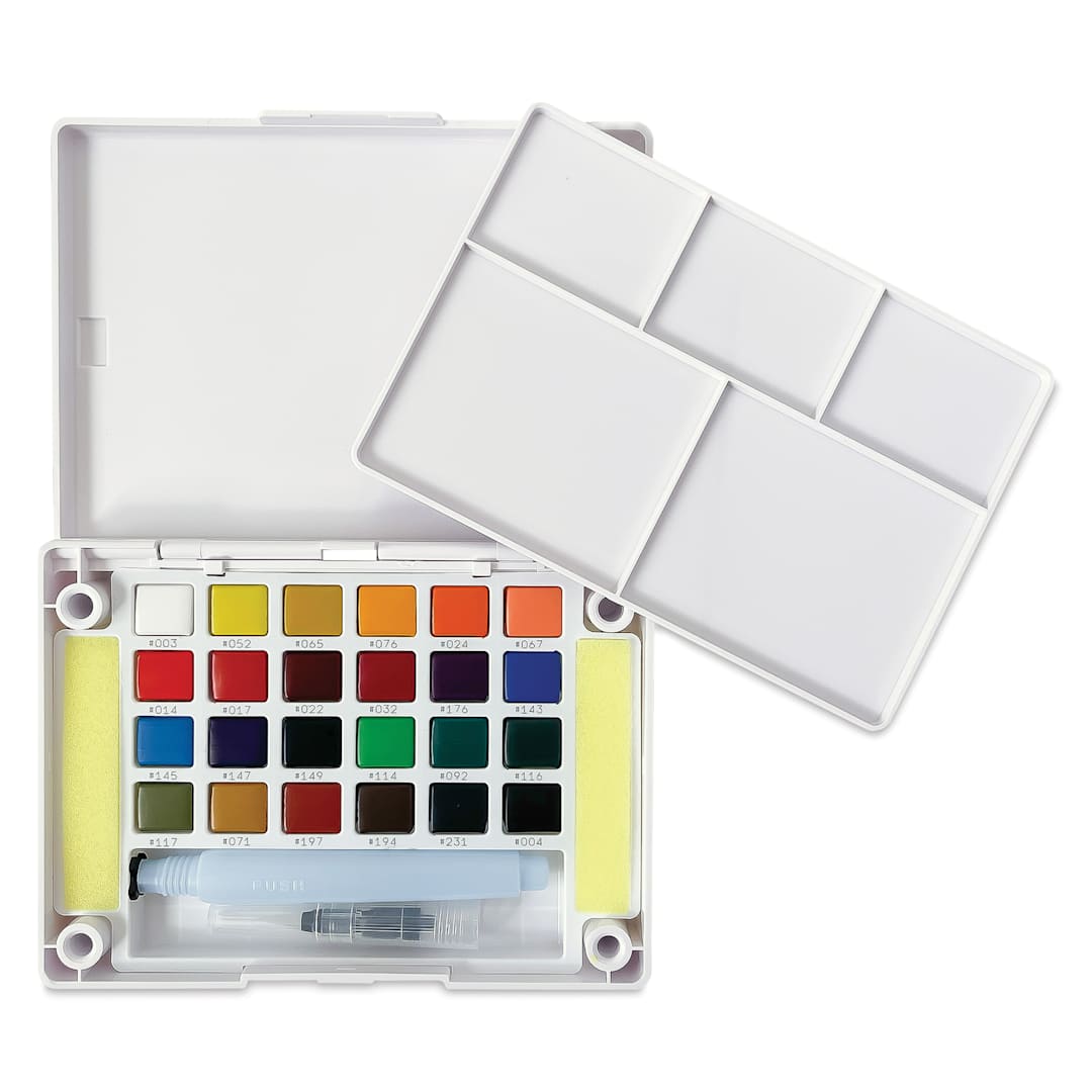 Open in modal - Sakura Koi Watercolor Half Pan - Set of 24 Sketch Box, Assorted Colors