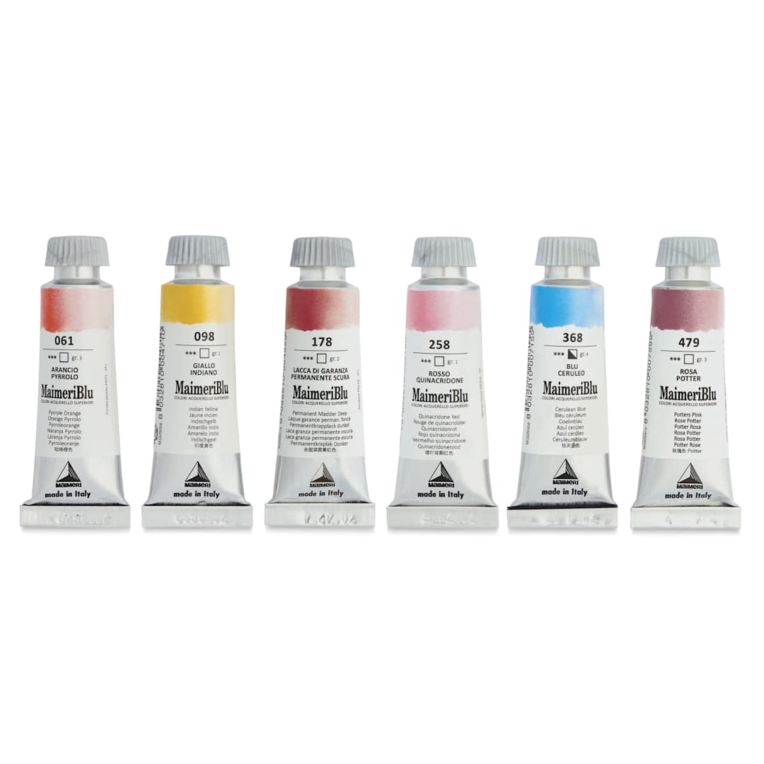 Open in modal - Maimeri Blu Artist Watercolor - Set of 6, Venice, 12 ml Tubes