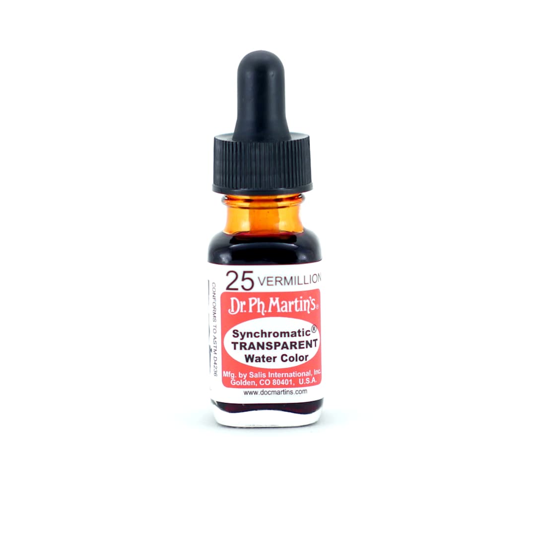 Open in modal - Dr. Ph. Martin's Synchromatic Transparent Watercolor Vermillion 0.5 oz