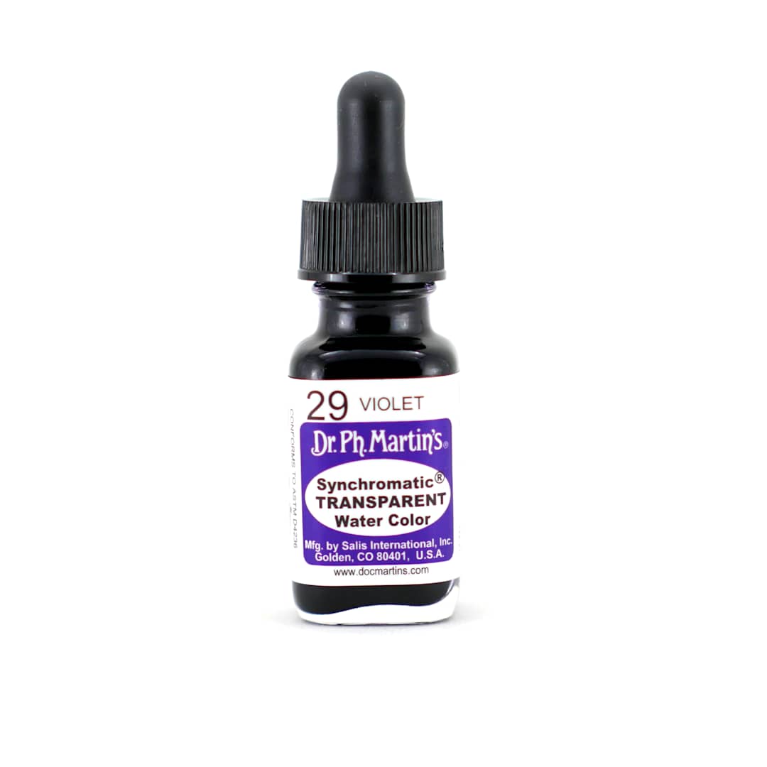 Open in modal - Dr. Ph. Martin's Synchromatic Transparent Watercolor Violet 0.5 oz