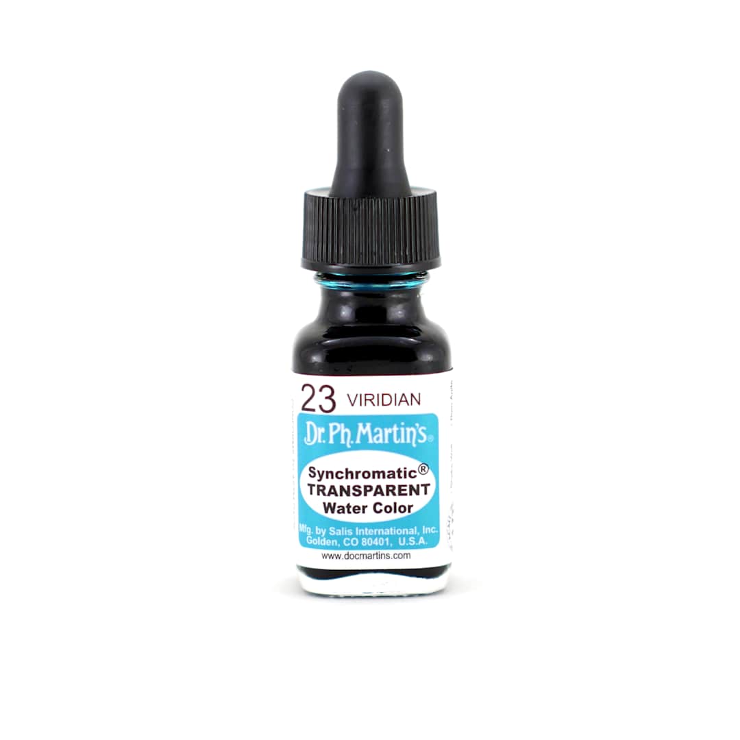 Open in modal - Dr. Ph. Martin's Synchromatic Transparent Watercolor Viridian 0.5 oz
