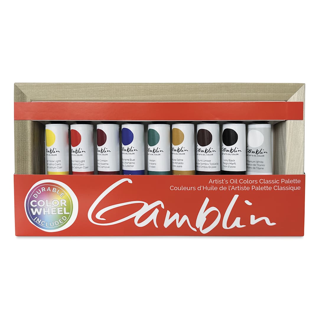 Open in modal - Gamblin Artist's Oil Color - Set of 9, Artist's Colors, 37 ml Tubes