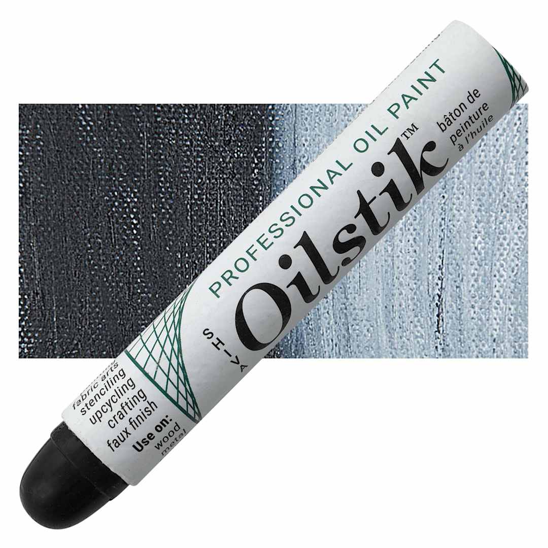 Open in modal - Shiva Oilstik Oil Paint - Payne's Gray oilstik and swatch