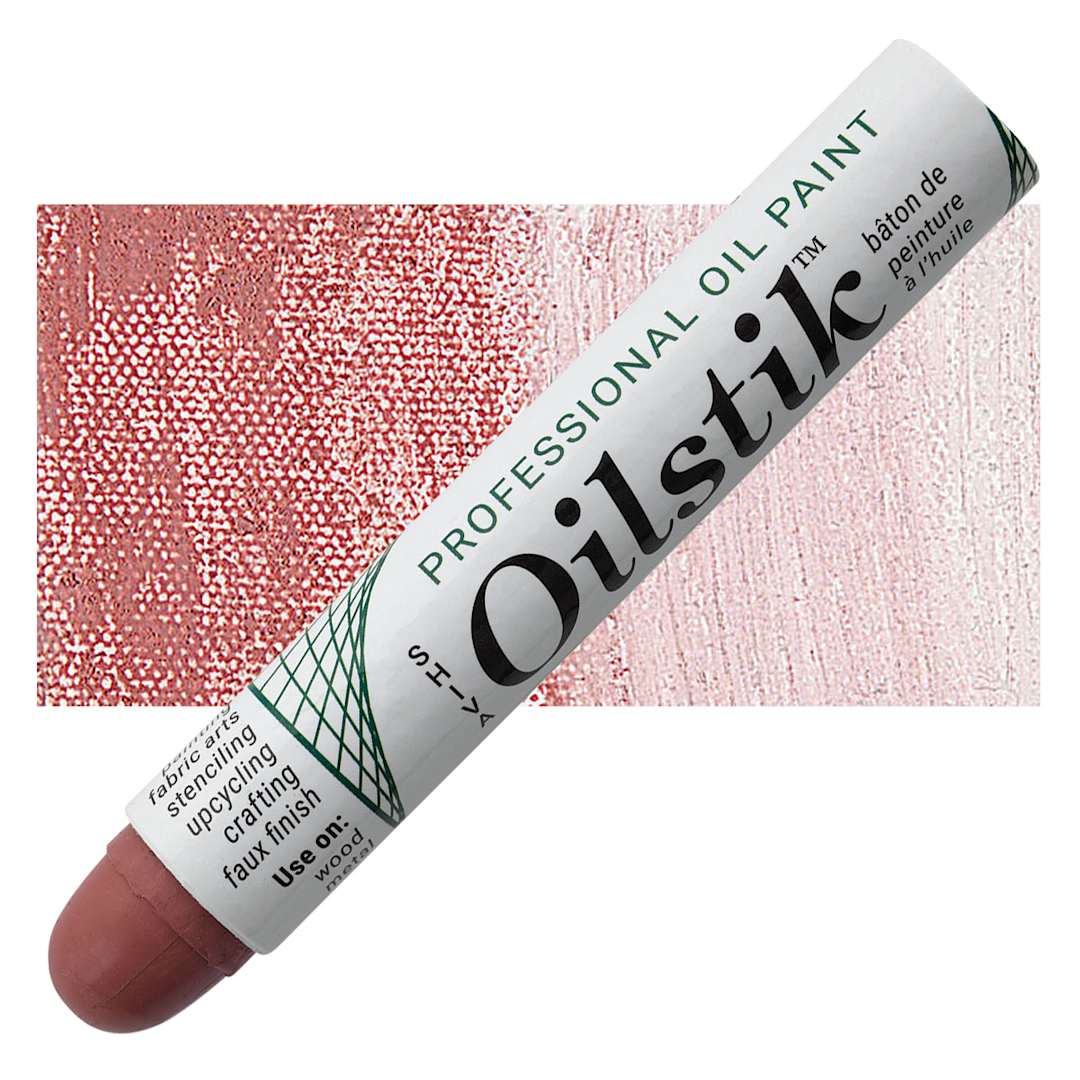 Open in modal - Shiva Oilstik Oil Paint - Mauve oilstik and swatch