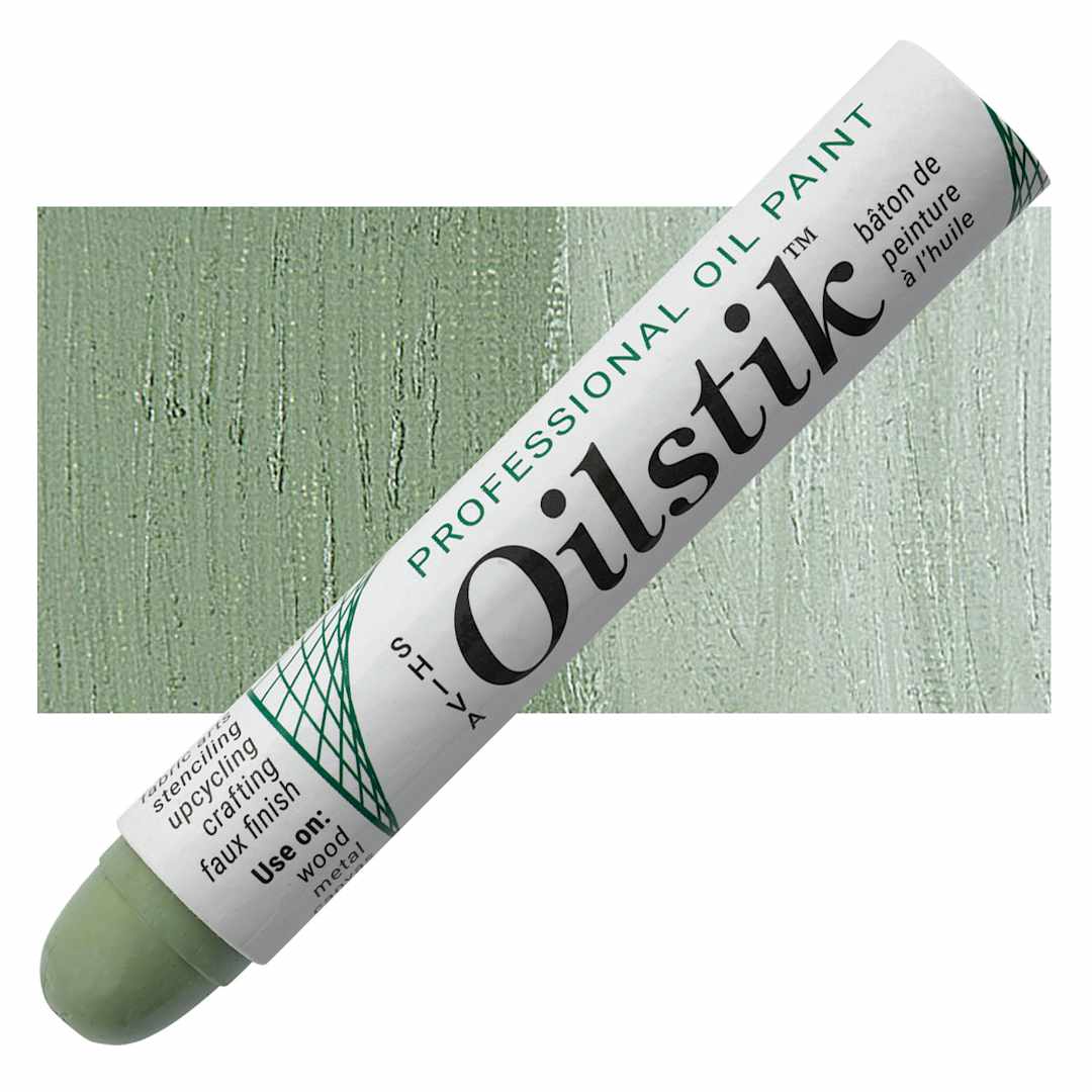 Open in modal - Shiva Oilstik Oil Paint - Celadon Green oilstik and swatch