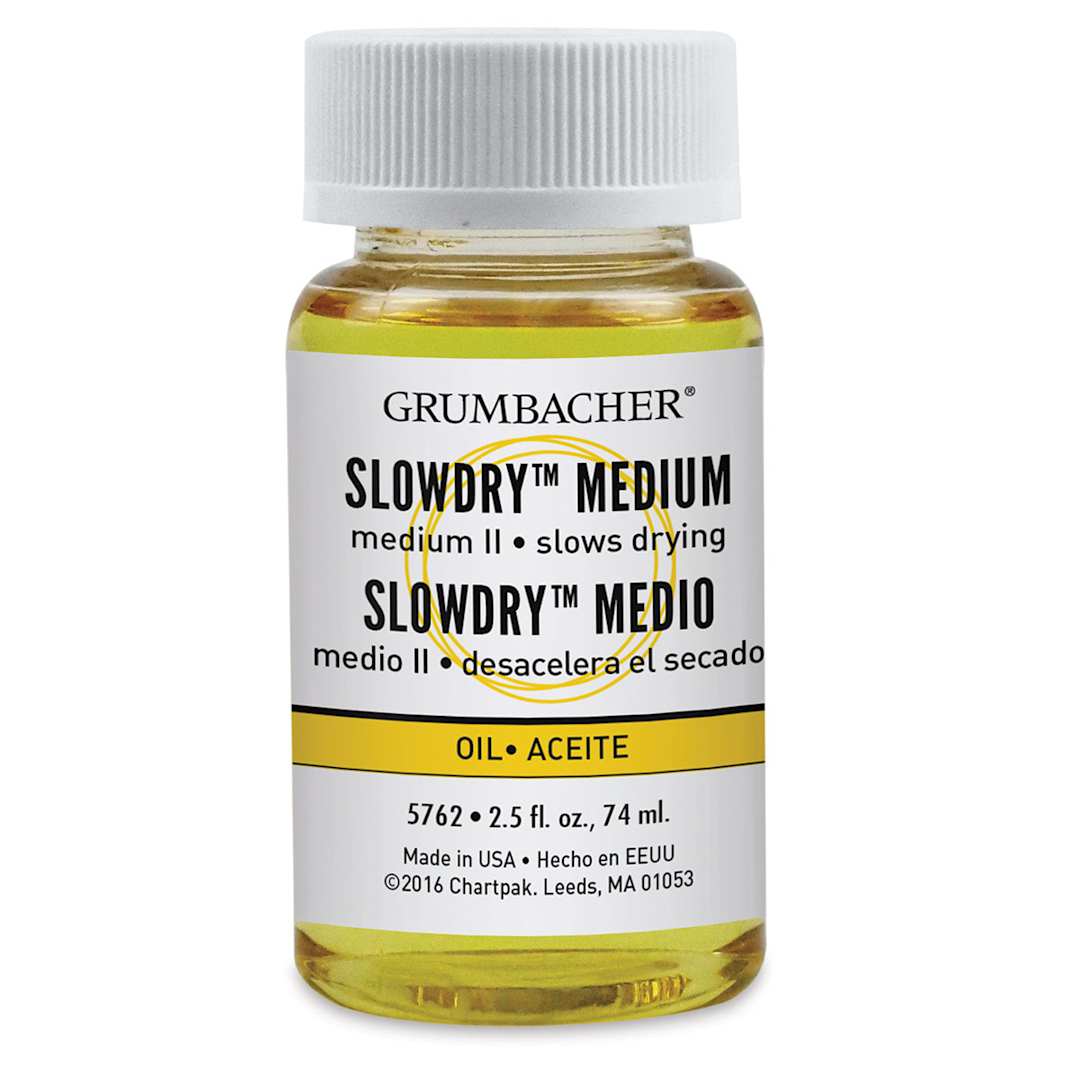 Open in modal - Grumbacher Oil Painting Medium II - Front view of 2.5 oz bottle