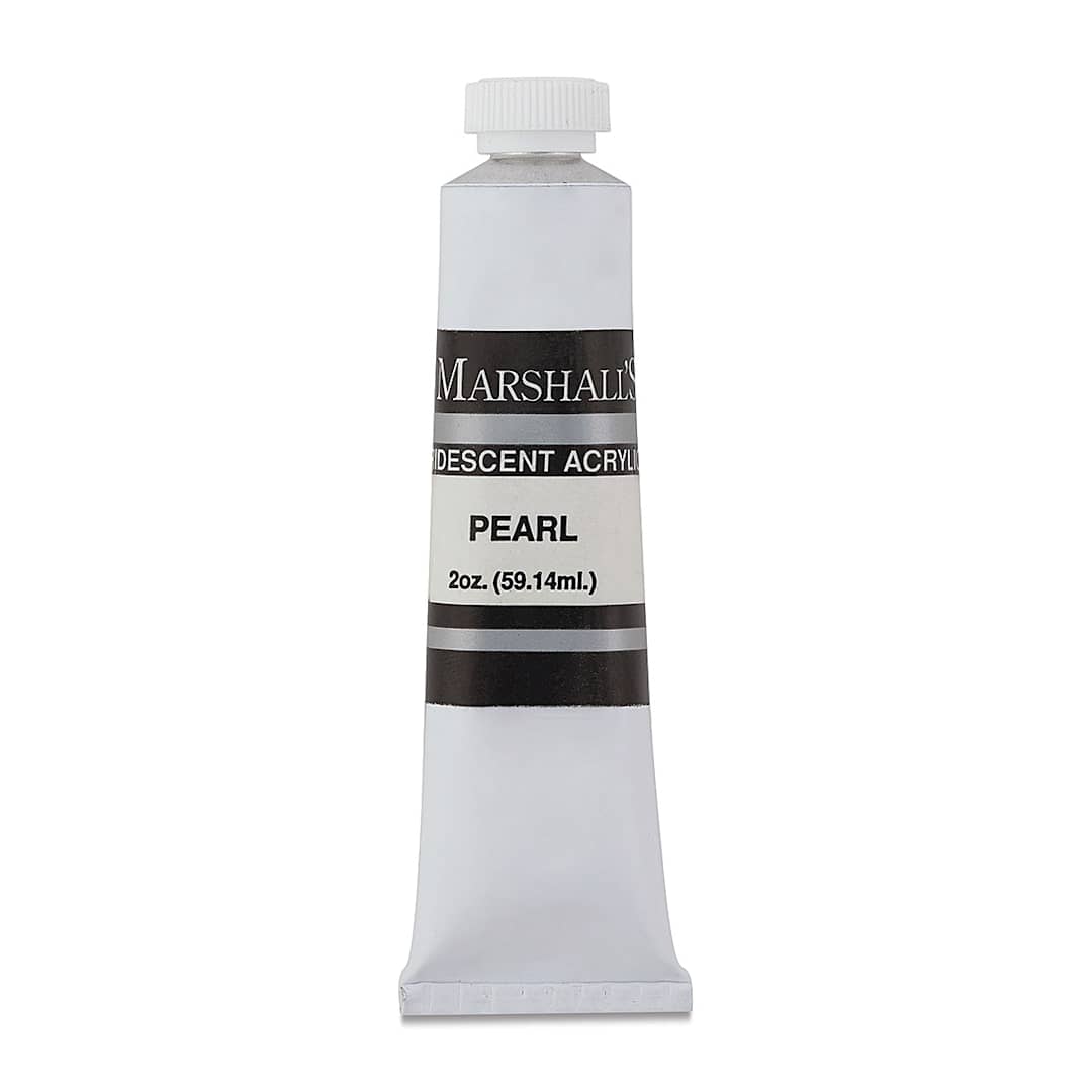 Open in modal - Marshall's Iridescent Acrylic Paint -  Pearl, 59.14 ml, Tube