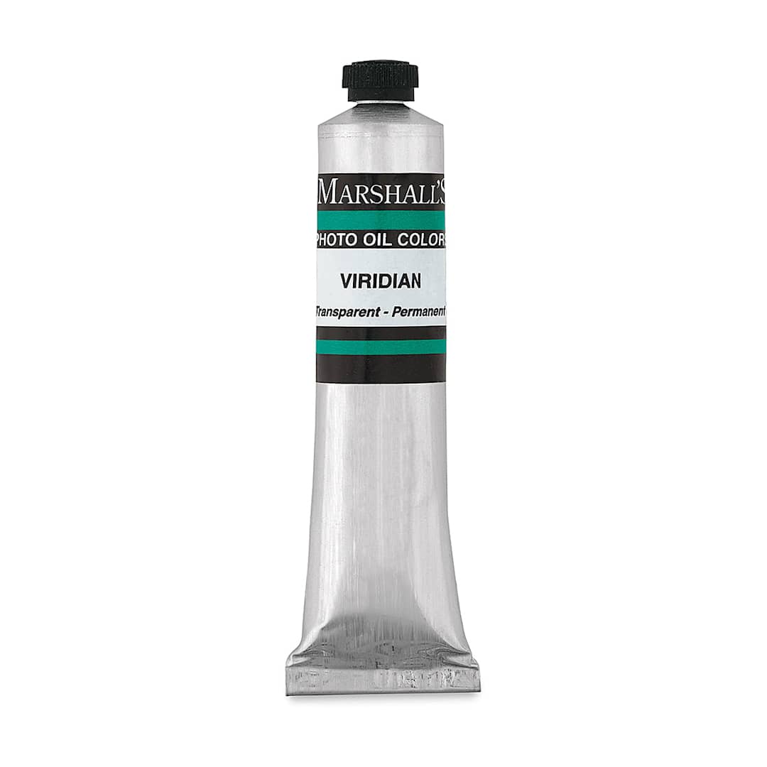 Open in modal - Marshall's Photo Oil Color - Viridian Green, 3/4" x 4" Tube