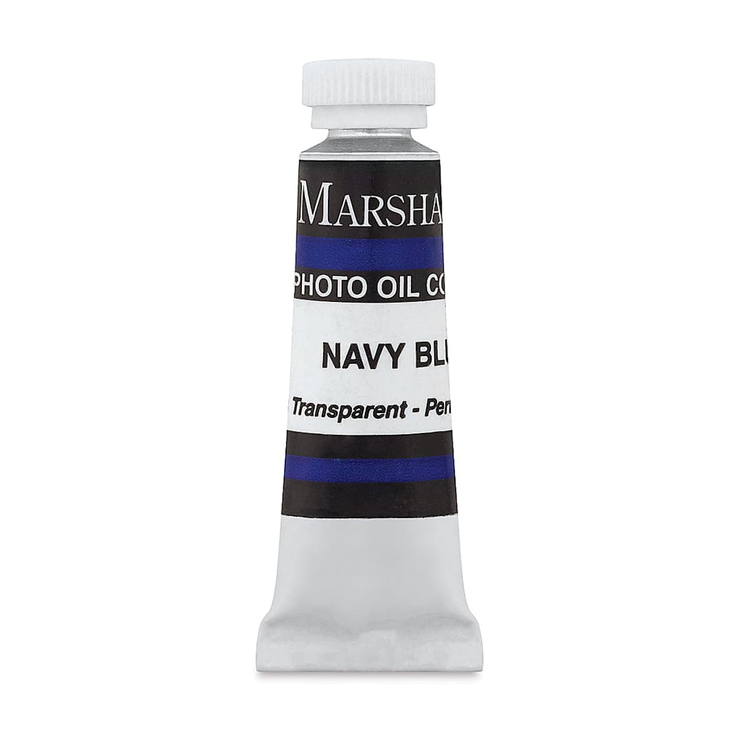 Open in modal - Marshall's Photo Oil Color - Navy Blue, 1/2" x 2" Tube