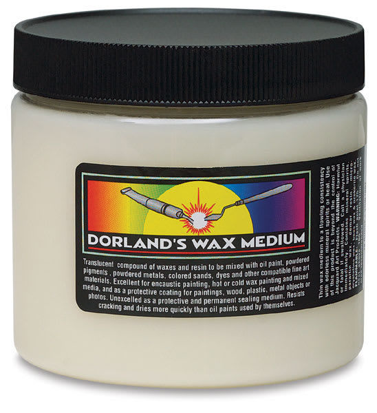 Open in modal - Dorland's Wax Medium - front of 16 oz jar shown