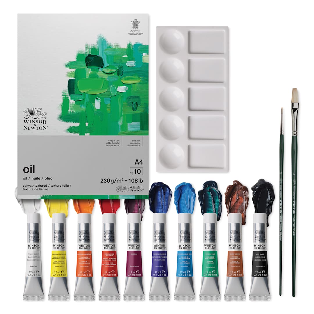 Open in modal - Winsor & Newton Winton Oil Colors - Set of 14, Essential Colors
