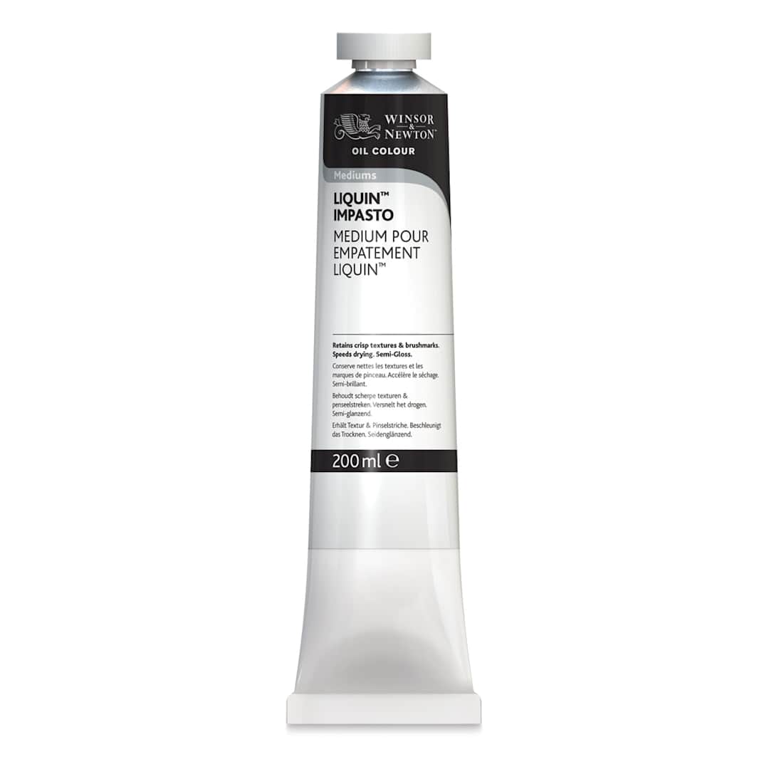 Open in modal - Winsor & Newton Liquin Impasto Medium - Front view of 200 ml tube