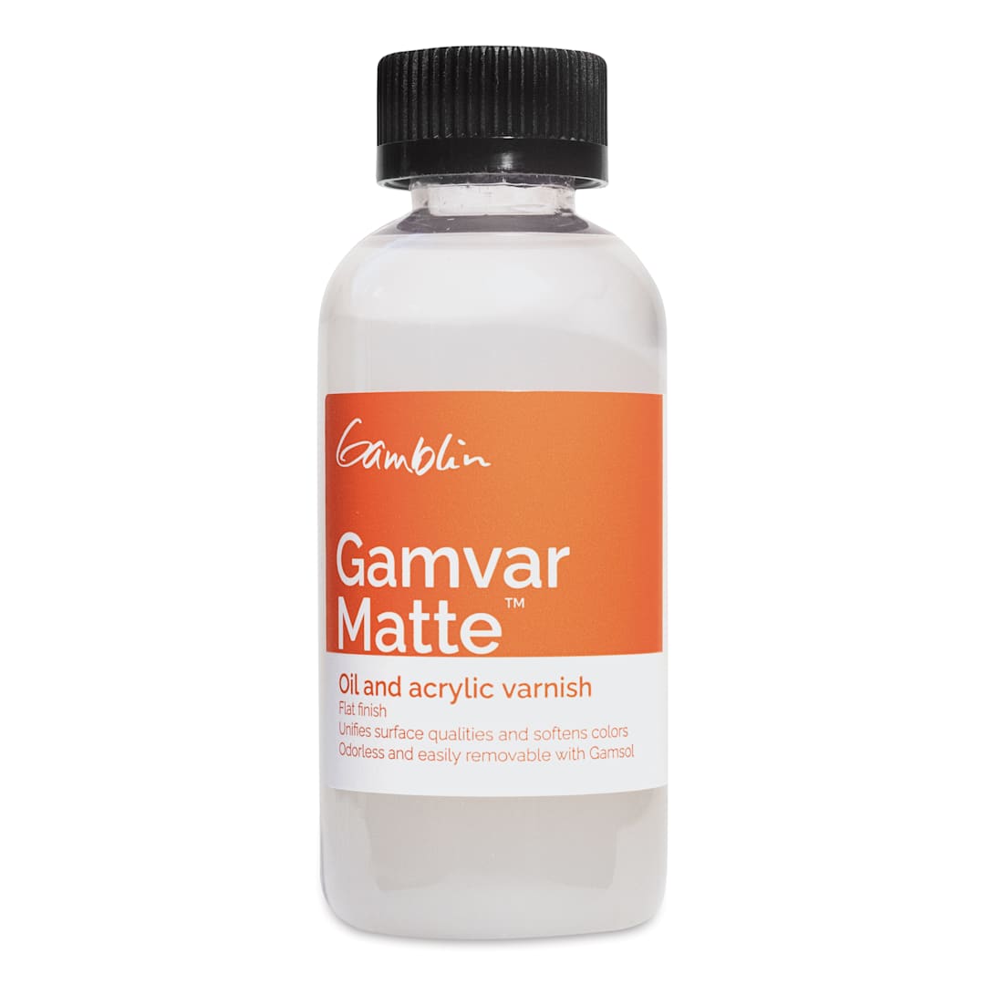 Open in modal - Gamblin Gamvar Matte Varnish - 4.2 oz bottle