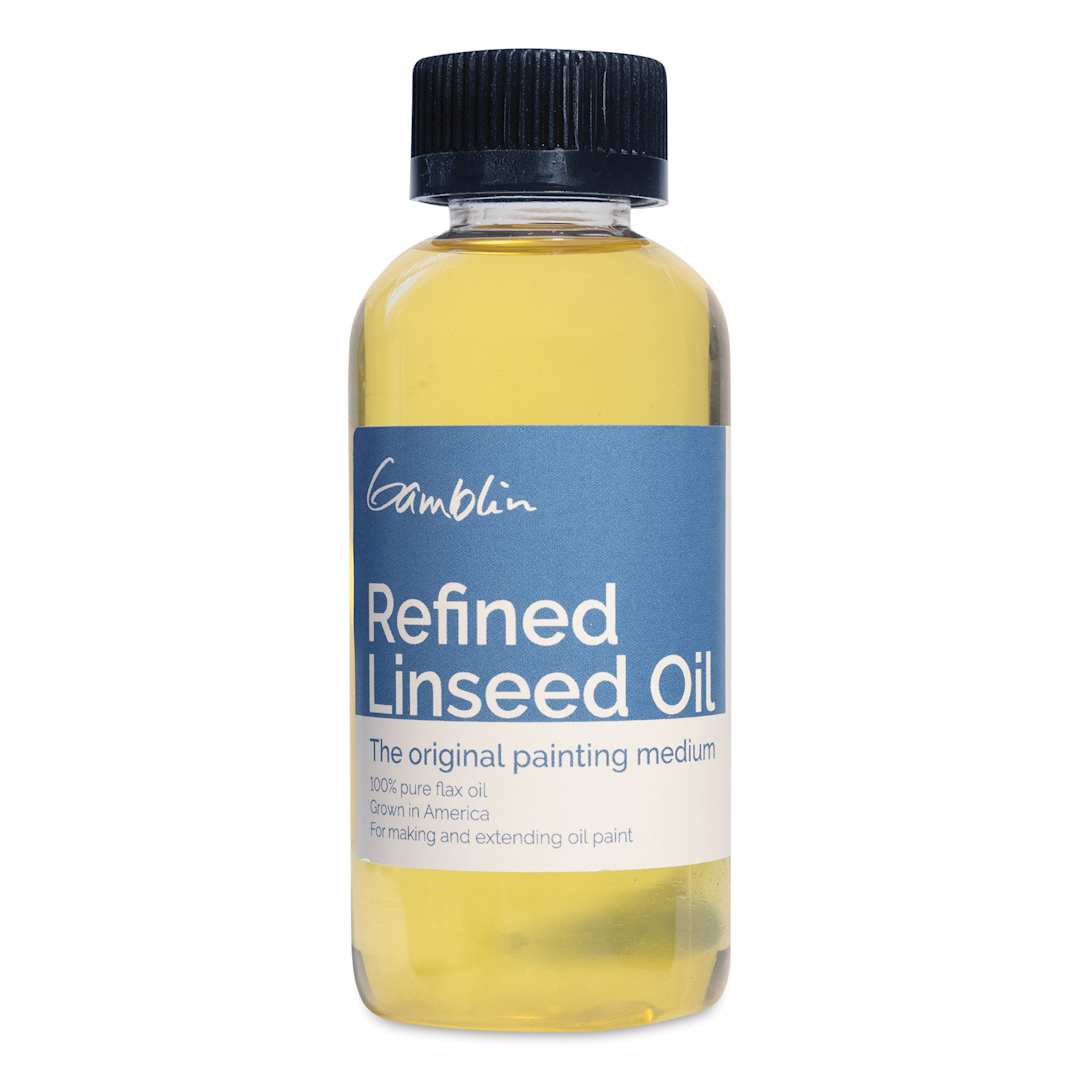 Open in modal - Gamblin Refined Linseed Oil - 4 oz bottle