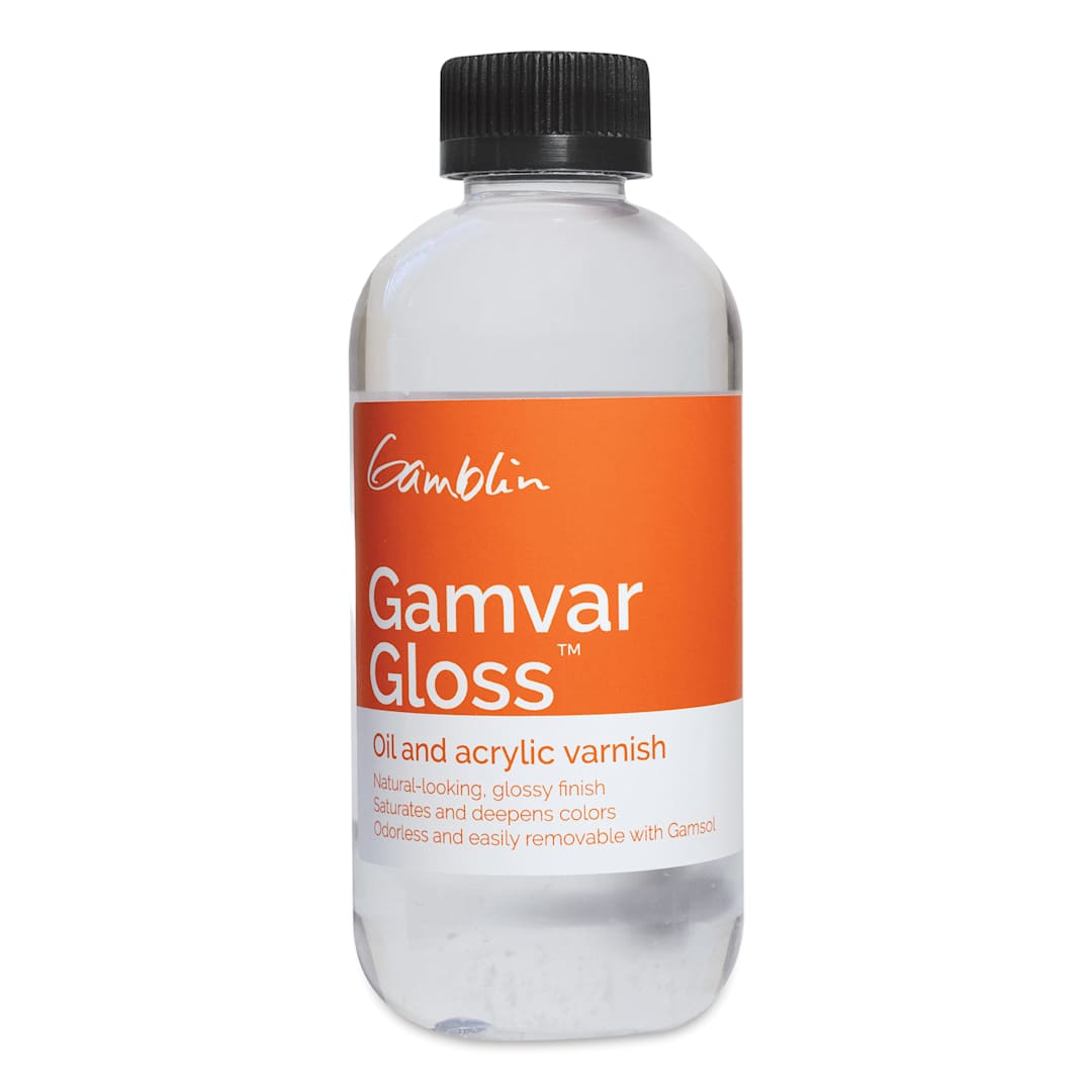 Open in modal - Gamblin Gamvar Gloss Varnish - 8.5 oz bottle