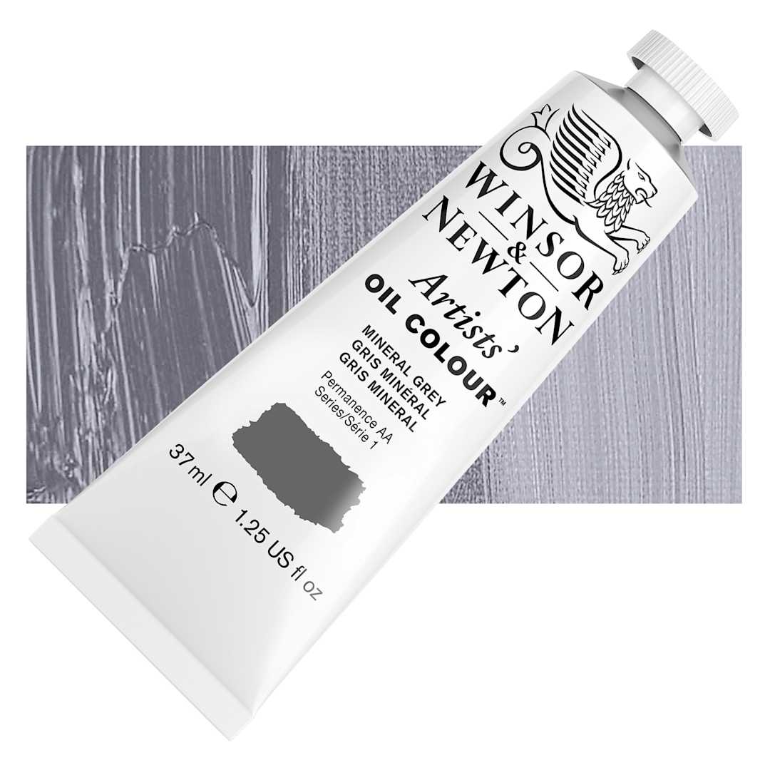 Open in modal - Winsor & Newton Artists' Oil Color - Mineral Grey, 37 ml