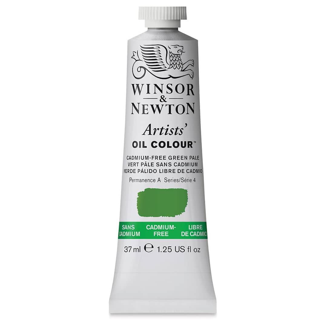 Open in modal - Winsor & Newton Artists' Oil Color - Cadmium Free Green Pale, 37 ml, tube