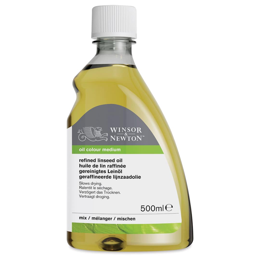 Open in modal - Winsor & Newton Refined Linseed Oil - 500 ml bottle