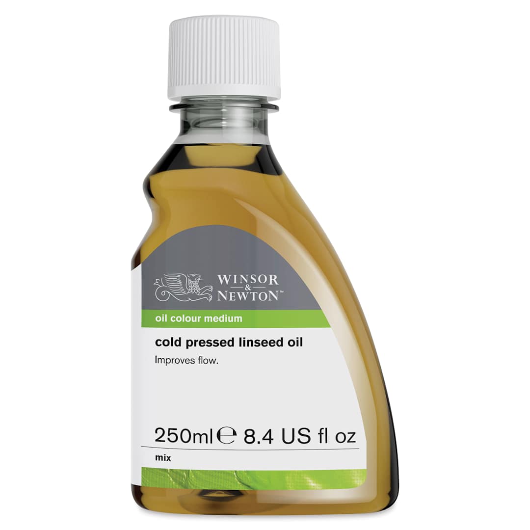 Open in modal - Winsor & Newton Cold Pressed Linseed Oil - 250 ml bottle