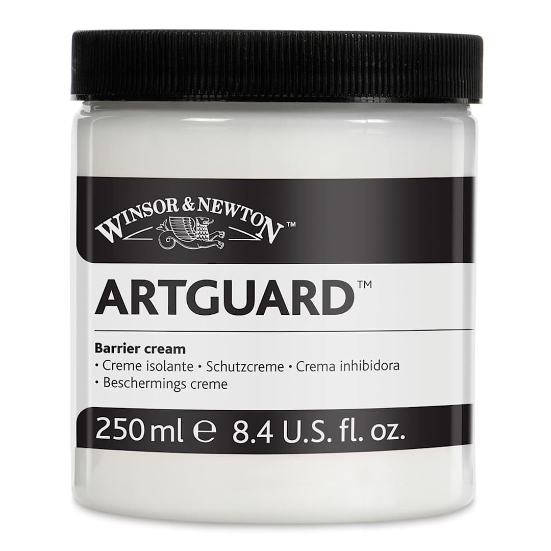 Open in modal - Winsor & Newton Artguard Barrier Cream - Front view of 250 ml jar of cream