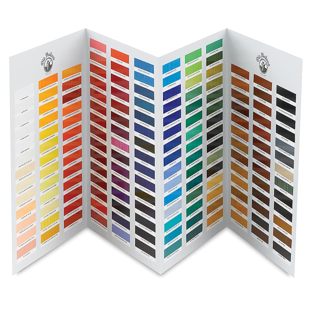 Open in modal - Old Holland Handmade Color Chart, open