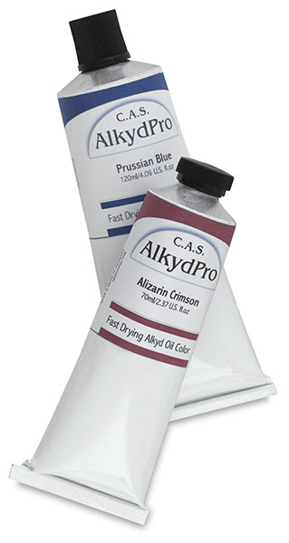 Open in modal - CAS AlkydPro Fast-Drying Alkyd Oil Colors - Two tubes shown upright
