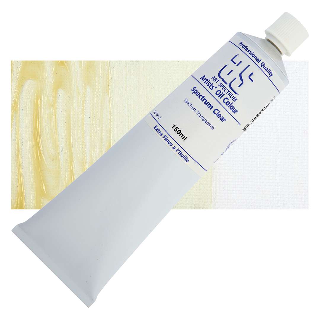 Open in modal - Art Spectrum Clear Oil Paint - 150 ml tube and swatch