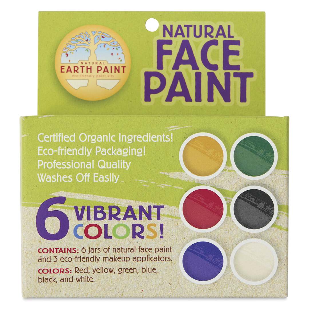 Open in modal - Natural Earth Paint Natural Face Paints - Set of 9, Assorted Colors front of package