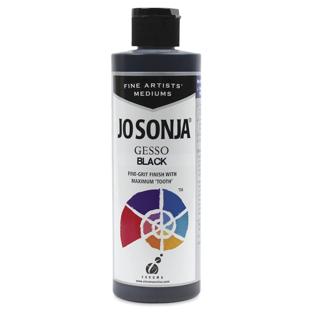 Open in modal - Chroma’s Jo Sonja Gesso Primer - Black, 236 ml