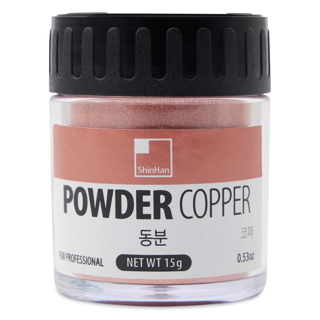 Open in modal - ShinHan Professional Metallic Powder - 15 g, Copper, Jar, front