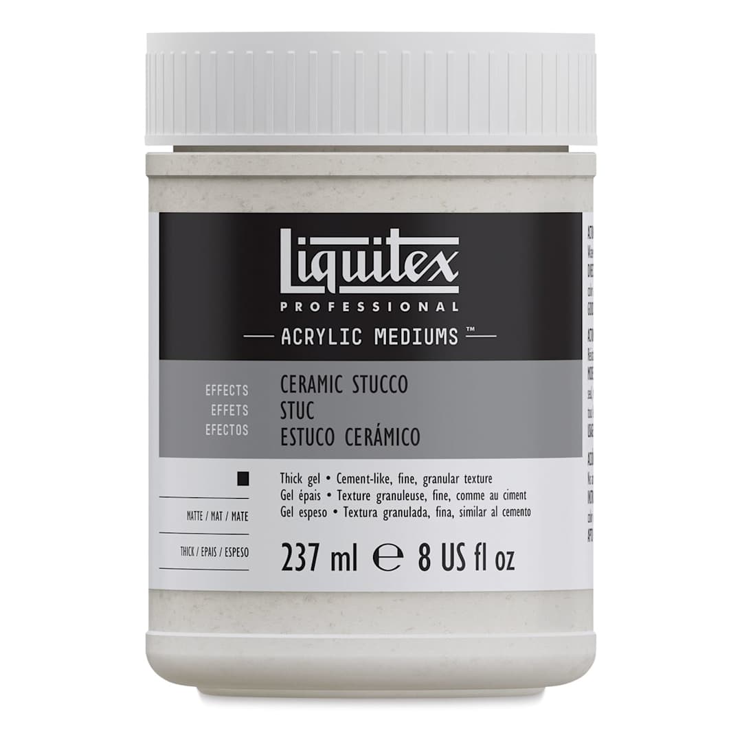 Open in modal - Liquitex Effects Ceramic Stucco Medium, 8 oz jar