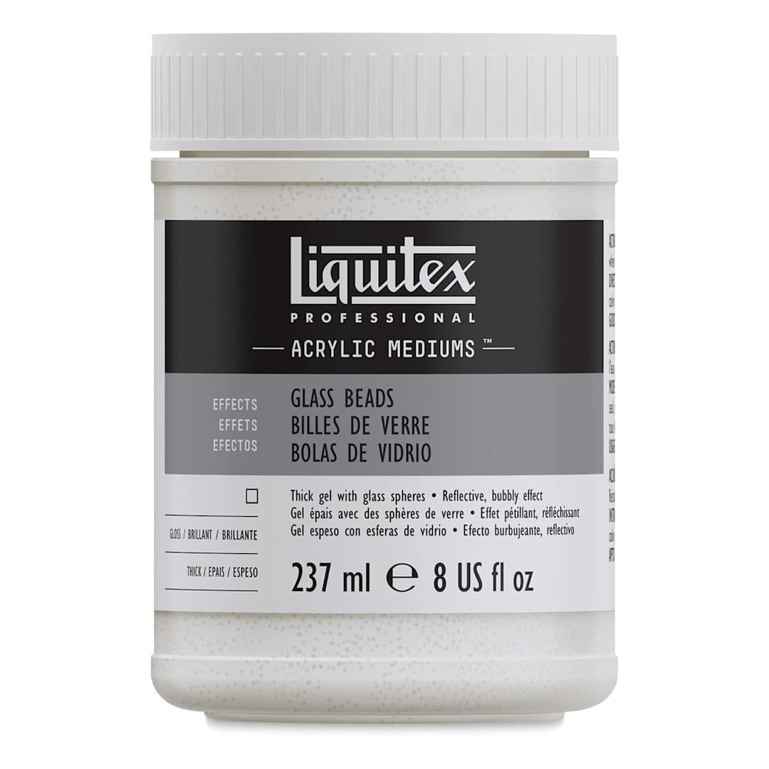 Open in modal - Liquitex Effects Glass Beads Medium, 8 oz jar