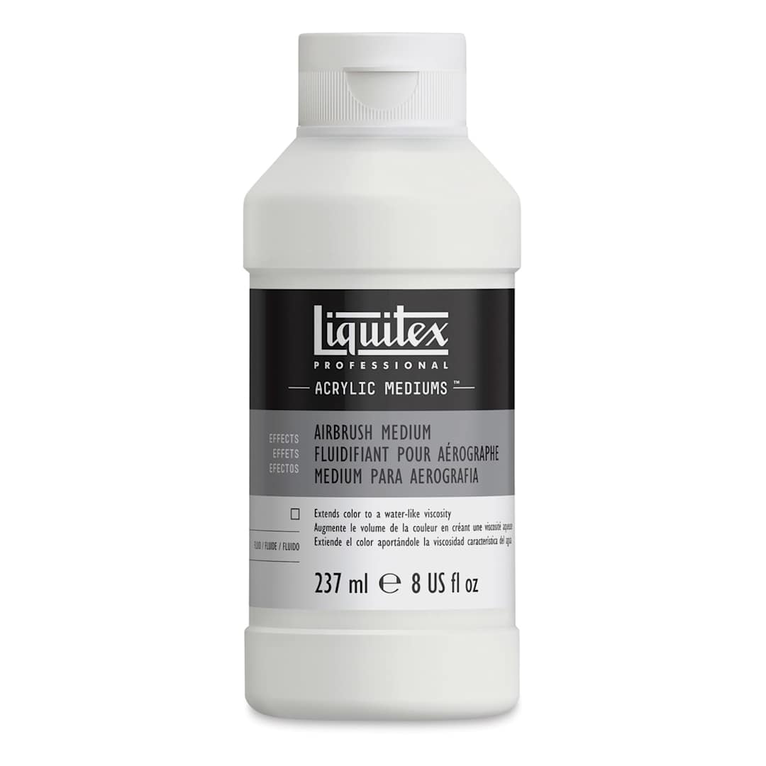 Open in modal - Liquitex Effects Airbrush Medium - Front of 8 oz Bottle shown