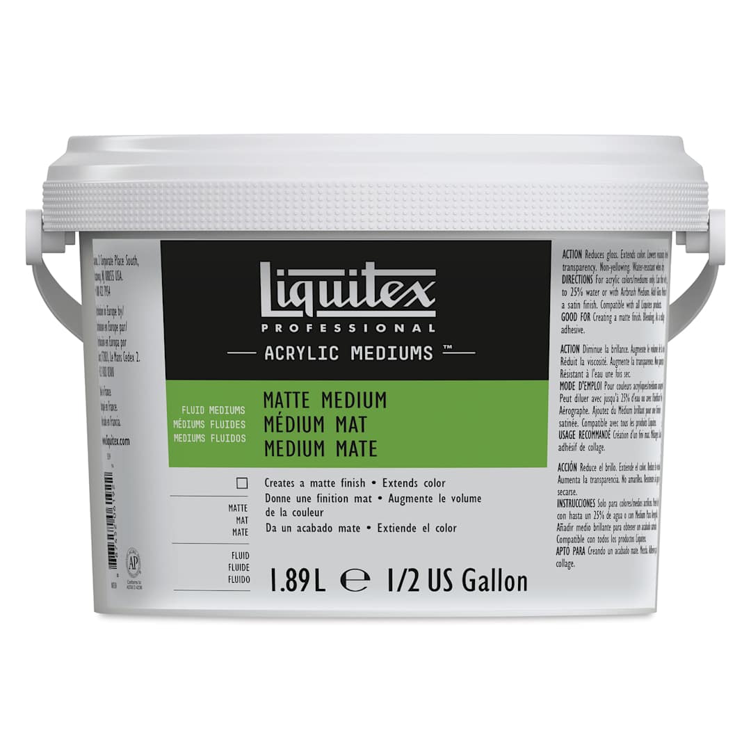 Open in modal - Liquitex Fluids Acrylic Medium - Matte, 1.89 L