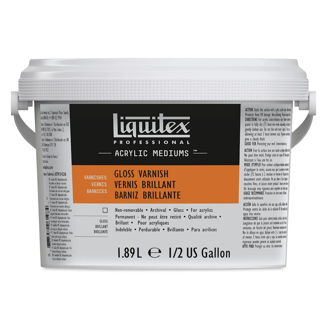 Open in modal - Liquitex Acrylic Varnish - Gloss, 1.89 L, Bucket