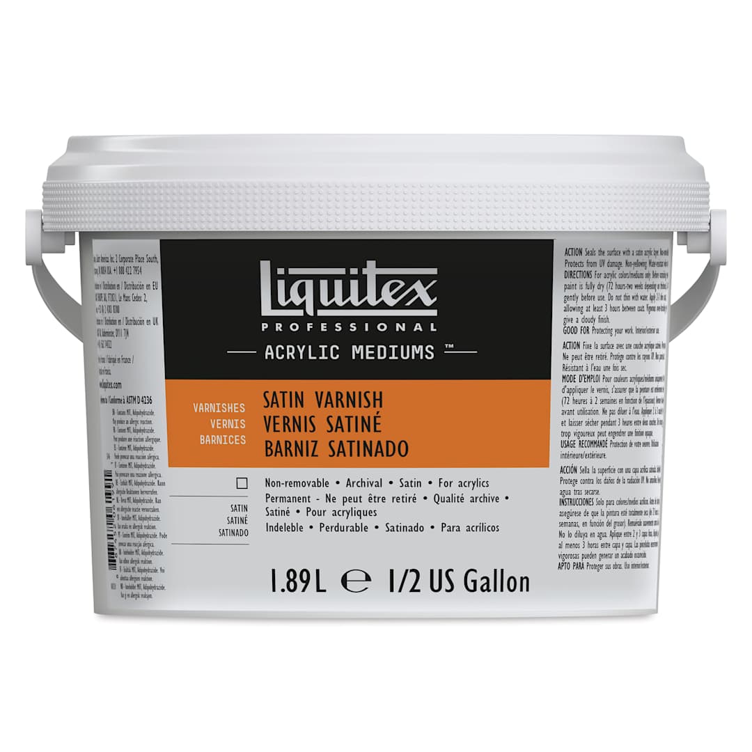 Open in modal - Liquitex Acrylic Varnish - Satin, 1.89 L, Bucket