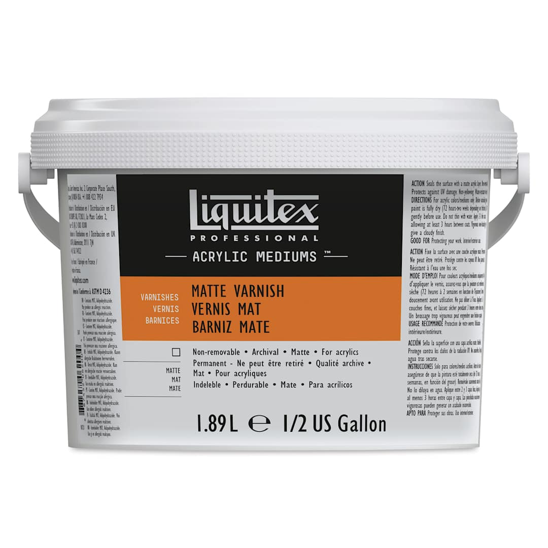 Open in modal - Liquitex Acrylic Varnish - Matte, 1.89 L, Bucket