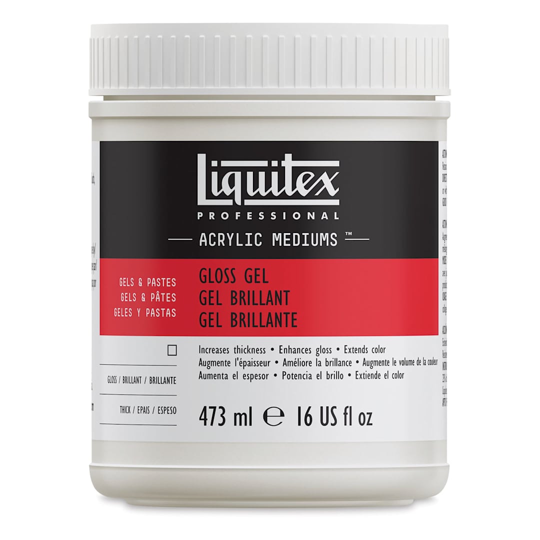Open in modal - Liquitex Medium - Gel Medium, Gloss, 16 oz jar
