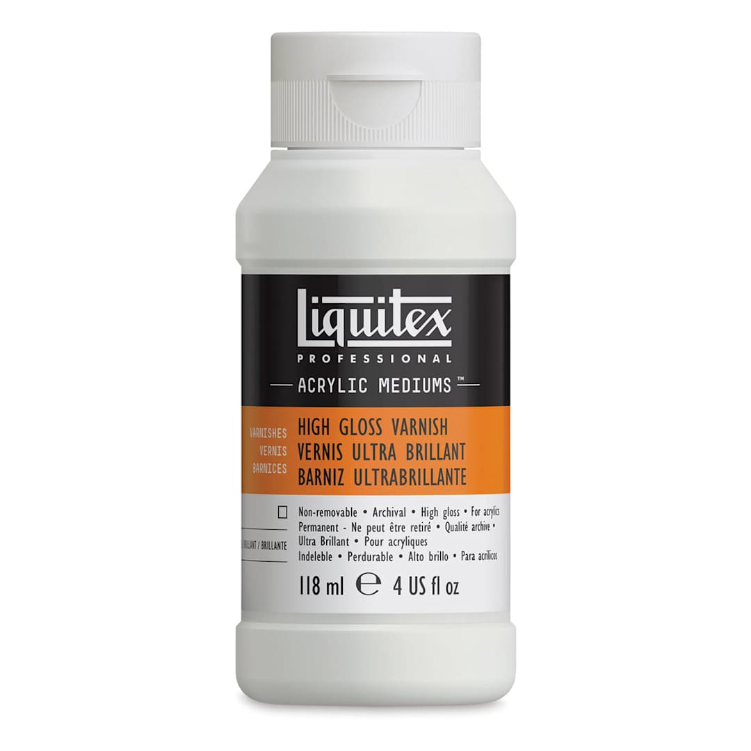 Open in modal - Liquitex Acrylic Varnish - High Gloss, 4 oz bottle