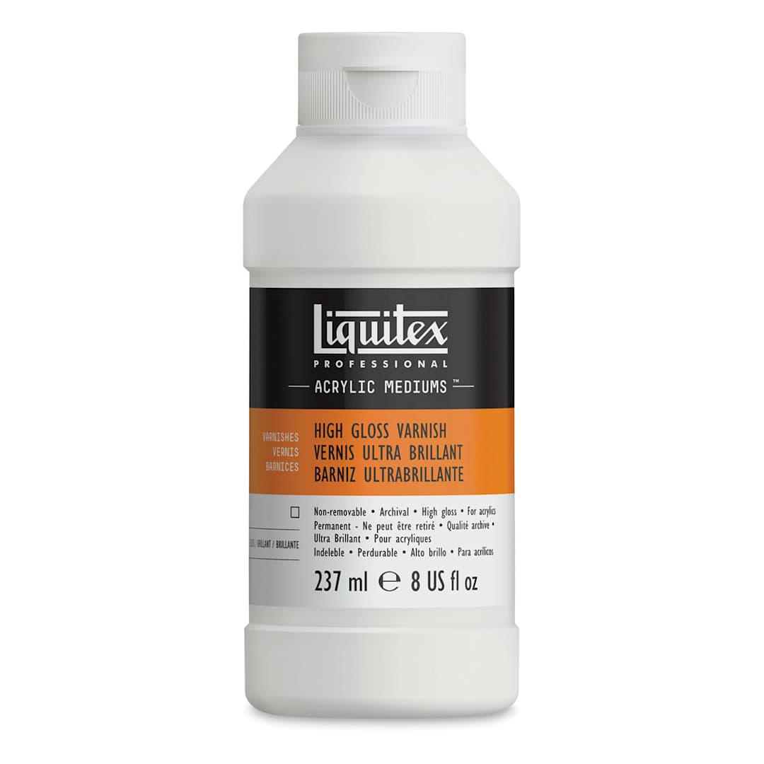 Open in modal - Liquitex Acrylic Varnish - High Gloss, 8 oz bottle
