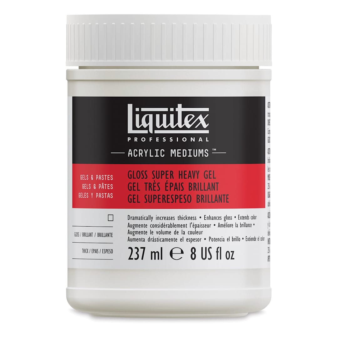 Open in modal - Liquitex Medium - Super Heavy Gel Medium. Gloss, 8 oz jar