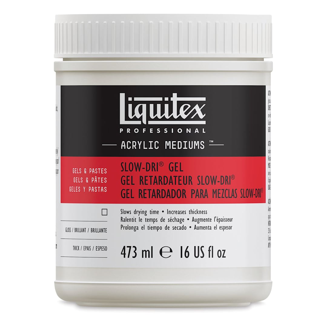 Open in modal - Liquitex Medium - Slow-Dri Gel, 16 oz jar