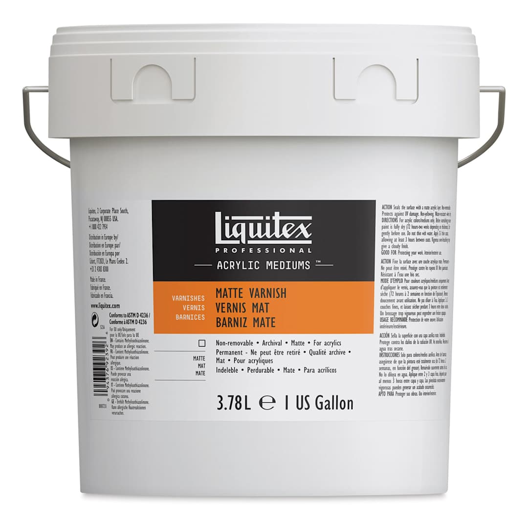 Open in modal - Liquitex Acrylic Varnish - Matte, Gallon