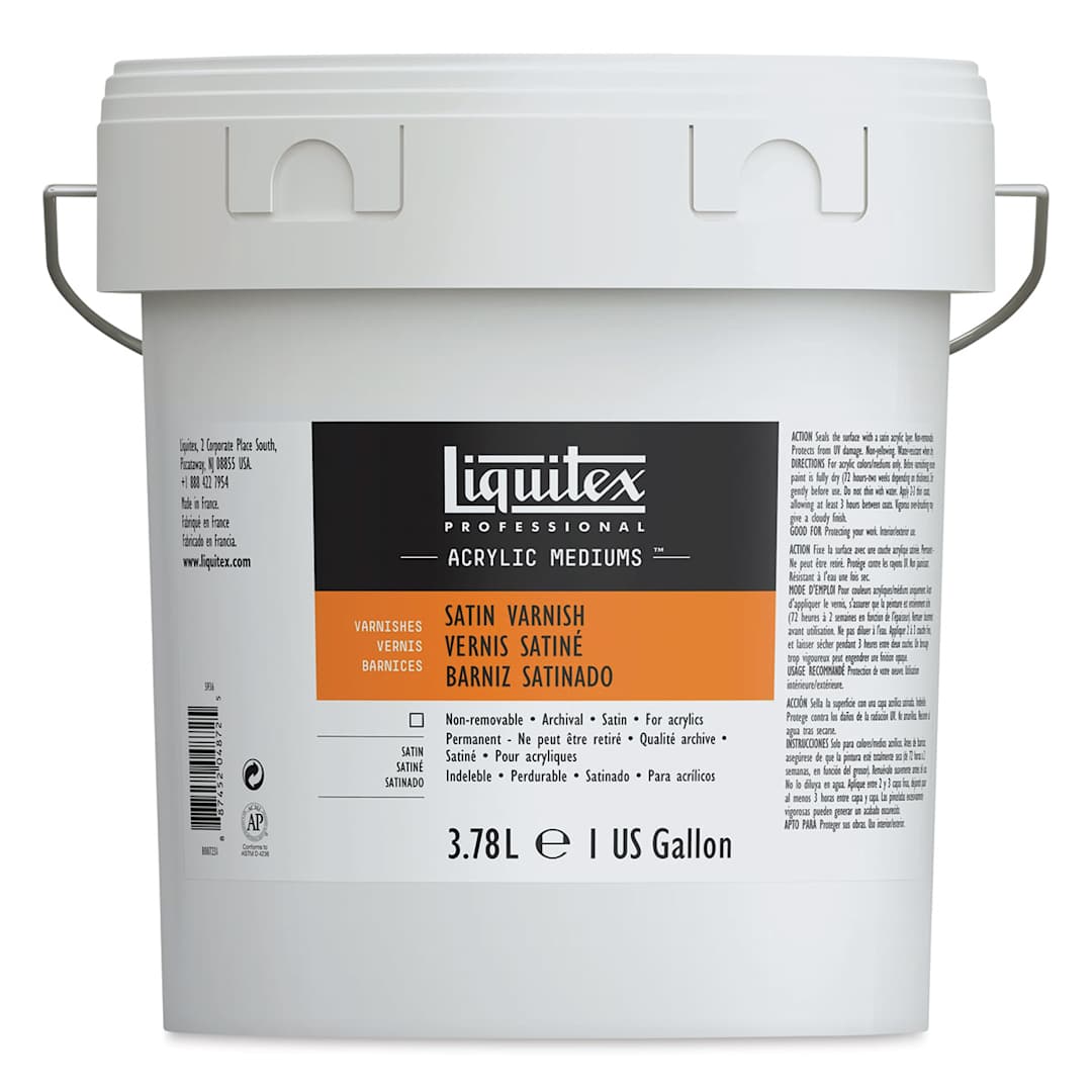 Open in modal - Liquitex Acrylic Varnish - Satin, Gallon, Bucket