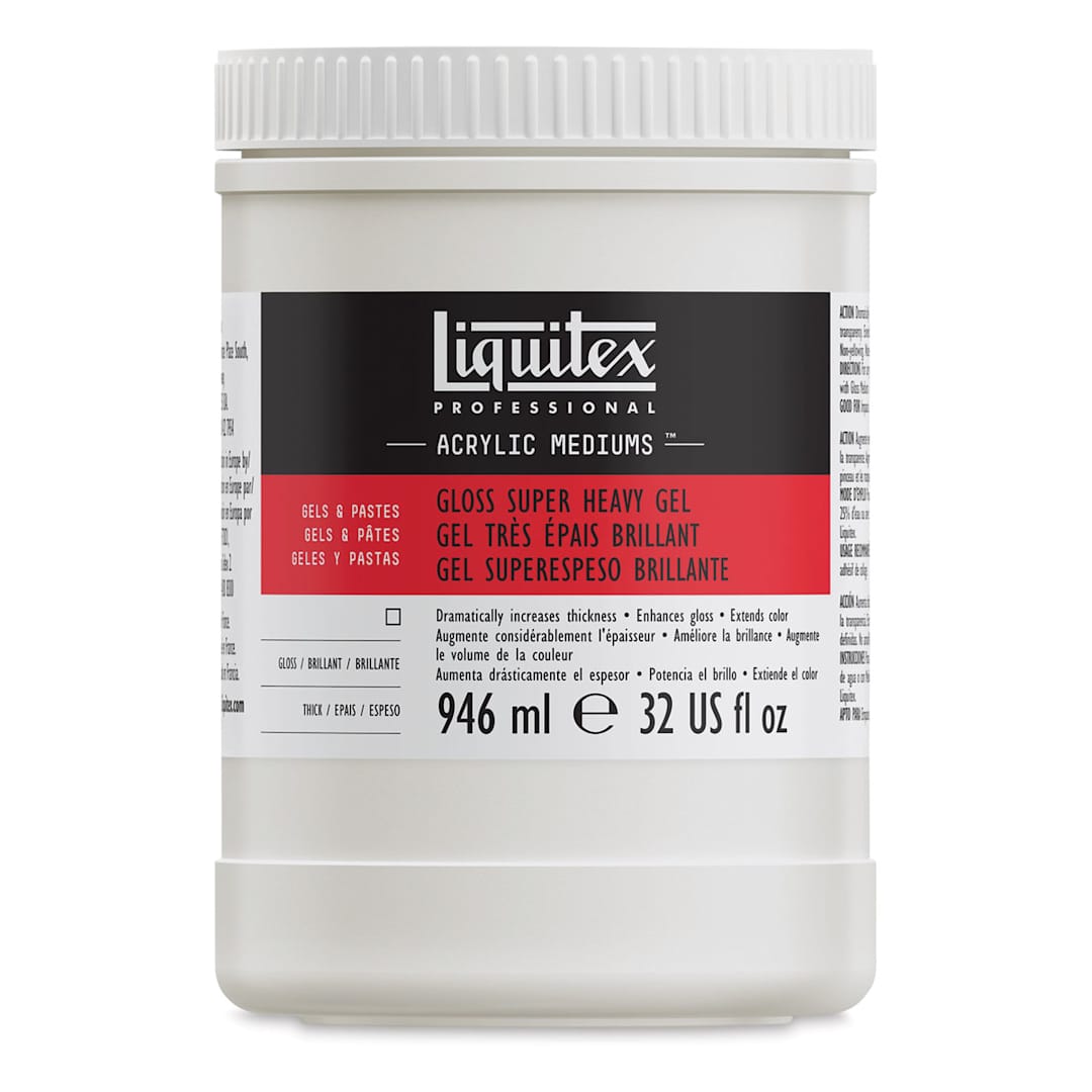 Open in modal - Liquitex Medium - Super Heavy Gel Medium, Gloss, 32 oz jar