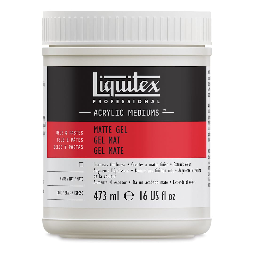 Open in modal - Liquitex Medium - Gel Medium, Matte, 16 oz jar