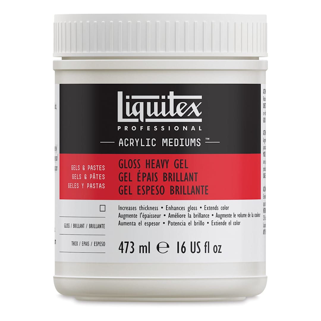 Open in modal - Liquitex Medium - Heavy Gel Medium, Gloss, 16 oz jar